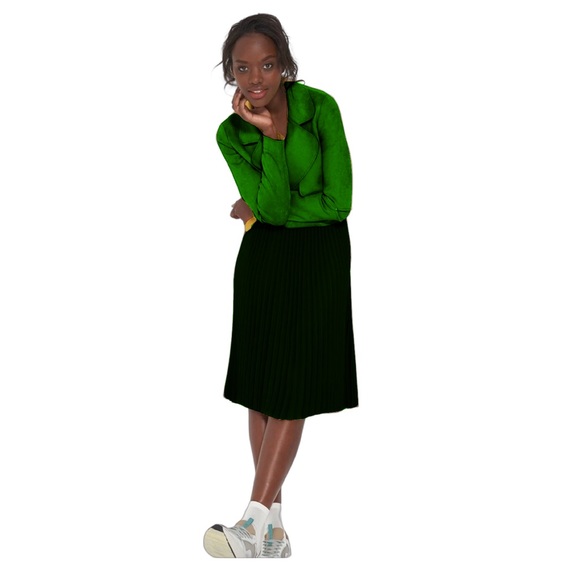 SØSKEN HALLE GREEN- FAUX SUEDE JACKET BNWT SIZE 2 - Picture 4 of 13